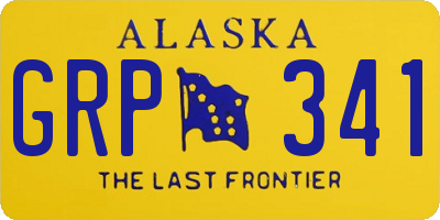 AK license plate GRP341