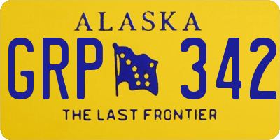 AK license plate GRP342