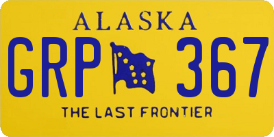 AK license plate GRP367