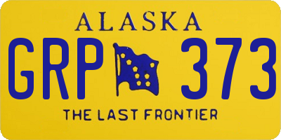 AK license plate GRP373