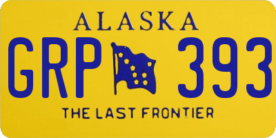 AK license plate GRP393