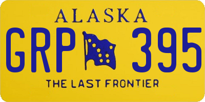 AK license plate GRP395