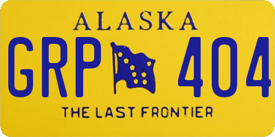 AK license plate GRP404