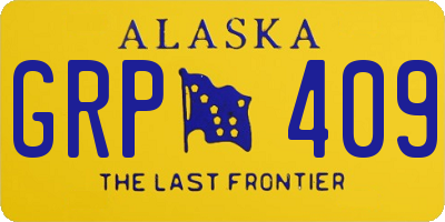 AK license plate GRP409
