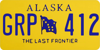 AK license plate GRP412