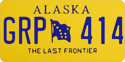 AK license plate GRP414
