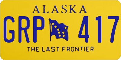 AK license plate GRP417