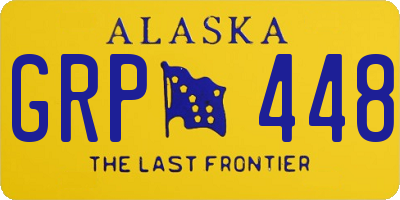 AK license plate GRP448