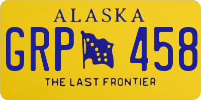 AK license plate GRP458