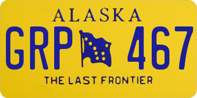 AK license plate GRP467