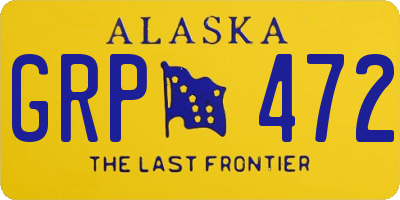 AK license plate GRP472