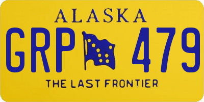 AK license plate GRP479