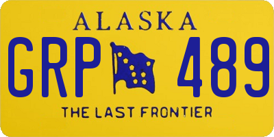 AK license plate GRP489