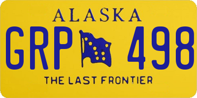 AK license plate GRP498