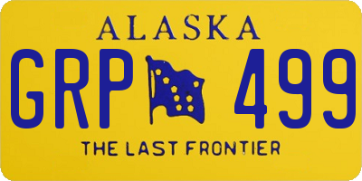 AK license plate GRP499