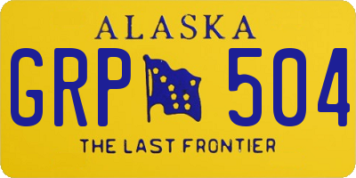 AK license plate GRP504
