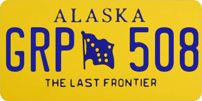 AK license plate GRP508