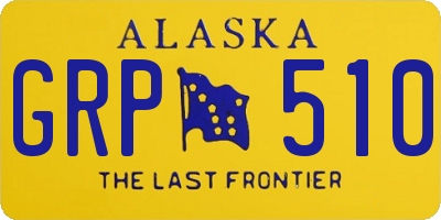 AK license plate GRP510