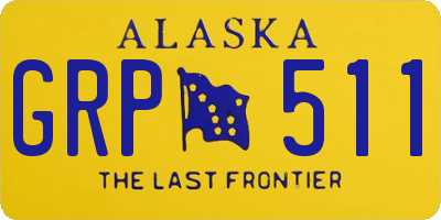 AK license plate GRP511