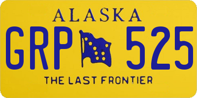 AK license plate GRP525
