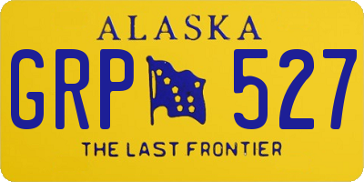 AK license plate GRP527