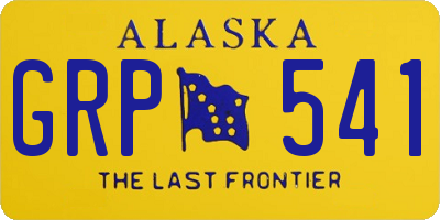 AK license plate GRP541