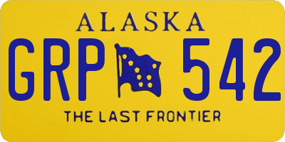 AK license plate GRP542