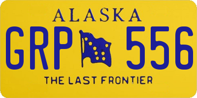 AK license plate GRP556