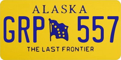 AK license plate GRP557