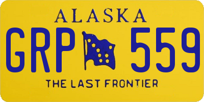 AK license plate GRP559
