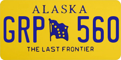 AK license plate GRP560