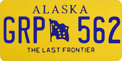 AK license plate GRP562