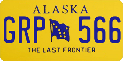 AK license plate GRP566