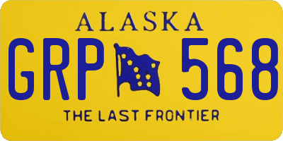 AK license plate GRP568