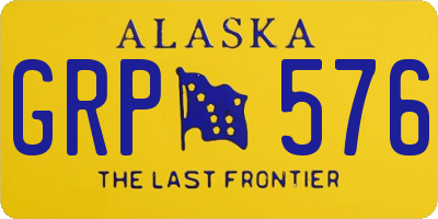 AK license plate GRP576
