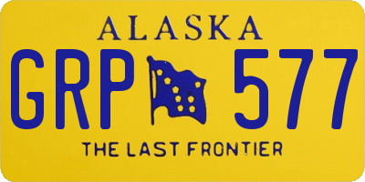 AK license plate GRP577