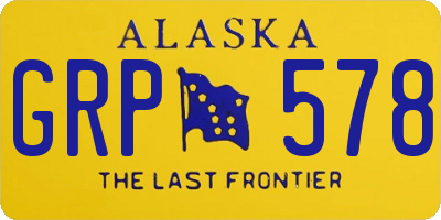 AK license plate GRP578