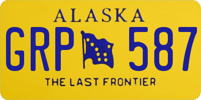 AK license plate GRP587