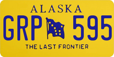 AK license plate GRP595