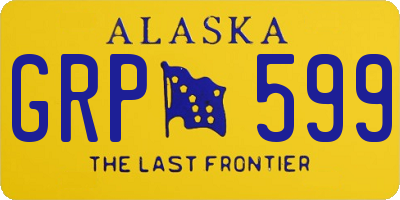 AK license plate GRP599