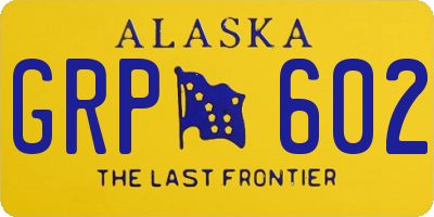 AK license plate GRP602