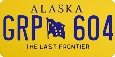 AK license plate GRP604