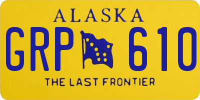 AK license plate GRP610