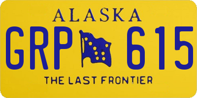 AK license plate GRP615