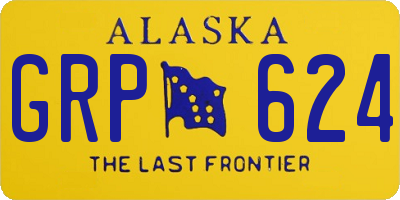 AK license plate GRP624