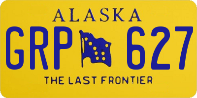 AK license plate GRP627