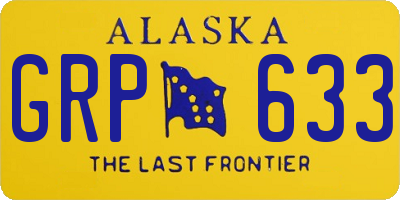 AK license plate GRP633