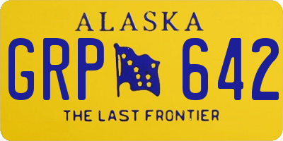 AK license plate GRP642