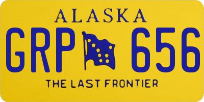 AK license plate GRP656