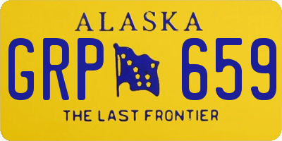 AK license plate GRP659
